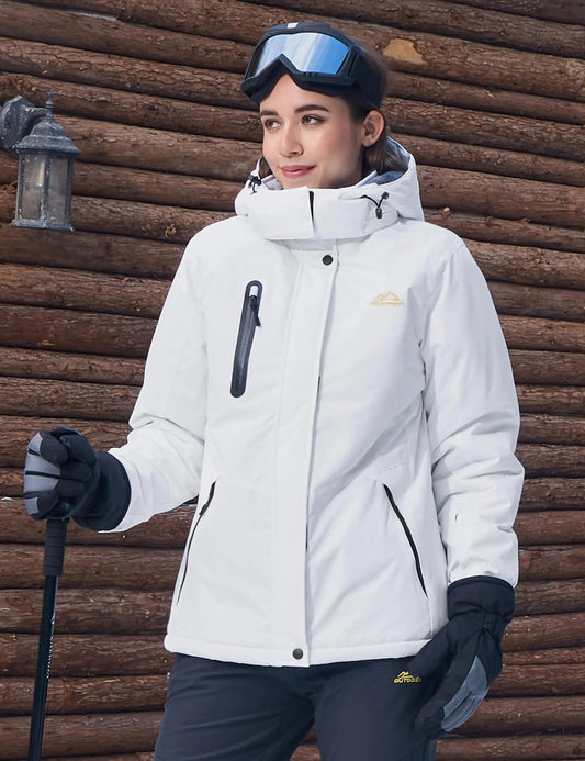 Womens Winter Thermal Warm Fleece Lined Waterproof Snow Ski Hood Coat Mountain Snowboarding Windbreaker Jacket The Clothing Company Sydney