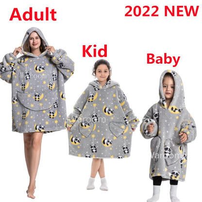 Oversized Hooded Blanket for Adult Child Wearable Blankets for Winter Warm Outdoor Hoodie Sweatshirt The Clothing Company Sydney