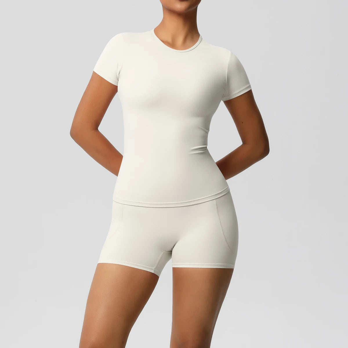 Workout Sportswear 2 Piece Piece Female Yoga Shirt Push Up Workout Clothes Outdoors Sport  High Waist  Fitness Sport Shorts - The Clothing Company Sydney