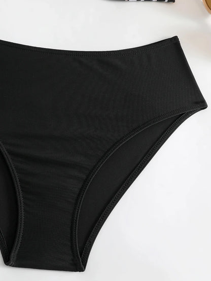 Two Piece Swimsuit Womens Bikini Set Beachwear Push Up Summer Bathing Suit Triangle Bikini Low Waist Swimwear - The Clothing Company Sydney