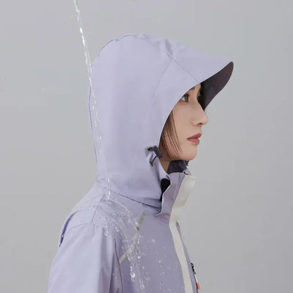 Women's Ski Suit Winter Waterproof Warm Hooded Windproof Raincoat Snow Pants Outdoor Snowboard Wear Set Skiing Overalls - The Clothing Company Sydney