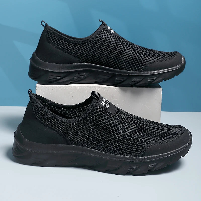Lightweight Men's Breathable Slip on Casual Sneakers Anti-slip Flats Outdoor Walking Shoes - The Clothing Company Sydney