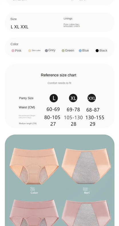 Menstruation Cotton Menstrual Panties High Waist Period Underwear Leak Proof Briefs The Clothing Company Sydney