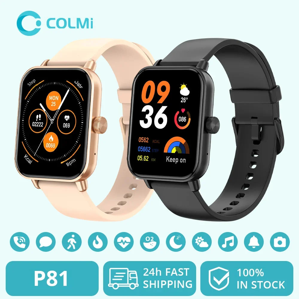P81 Smart Watch Ultra 1.9 inch Screen 24H Health Monitor Bluetooth Smartwatch Men Women The Clothing Company Sydney