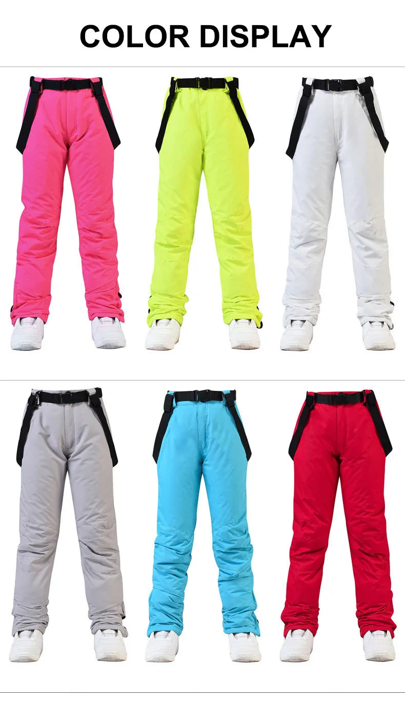 Men and Women Winter Outdoor Ski Pants Windproof Waterproof Warm Breathable Snowboarding Pants Snow Sports Pants - The Clothing Company Sydney