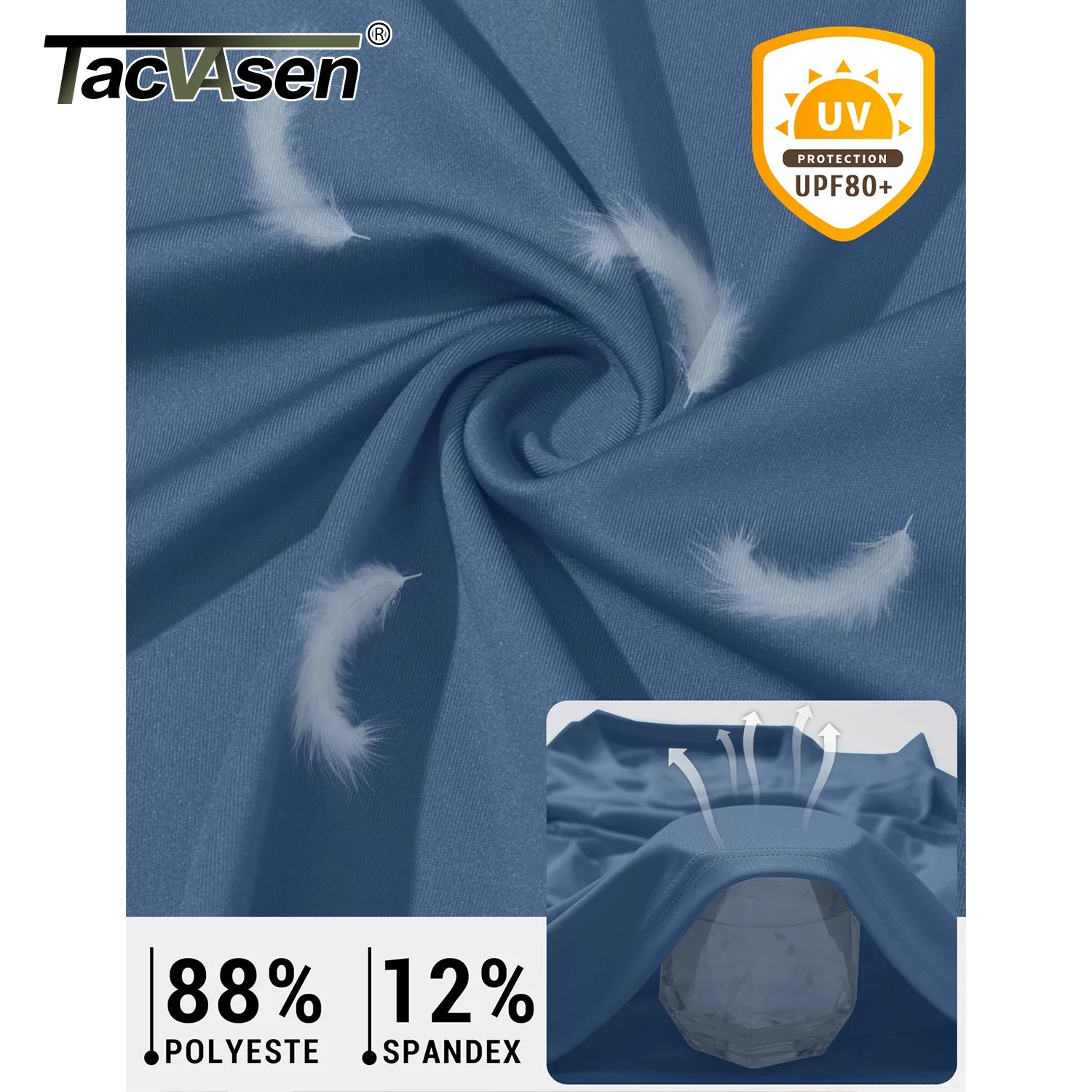 UPF 80+ Sun Protection T-shirts Men's Quick Dry Long Sleeve Athlectic T Shirts Performance Sports T-shirts Rash Guard The Clothing Company Sydney