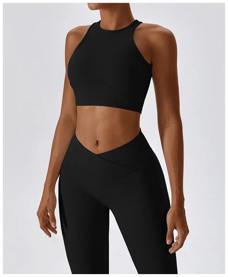 Women's Sport Bras Gym High Intensity  Running Yoga Beautiful Back Dry Bras Shockproof Rib Workout Bra Seamless Fitness Top The Clothing Company Sydney