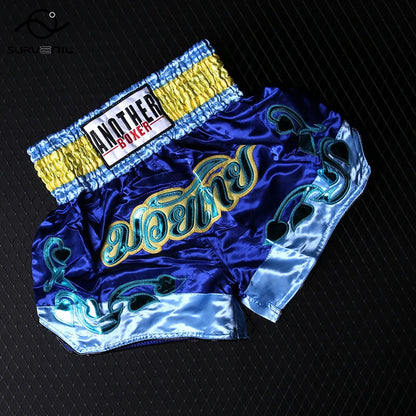 Boxing Shorts Womens Mens Embroidery MMA Shorts Professional Combat Kickboxing Training Trunks Kids Boy Girl Muay Thai Pants The Clothing Company Sydney