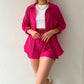 Summer Women's Suit Short Sets Outfits Suit Two Piece Button Up Matching Outfit Set - The Clothing Company Sydney