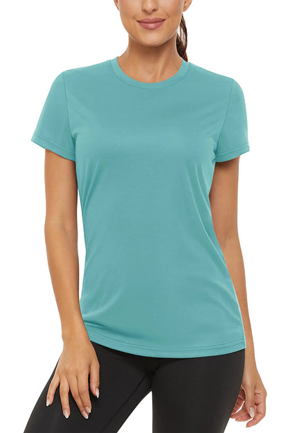 Summer Casual T-shirts UPF 50+ Quick Dry Womens Skin Sun Protection T-shirt Outdoor Running Swim Athletic T shirts Tops - The Clothing Company Sydney