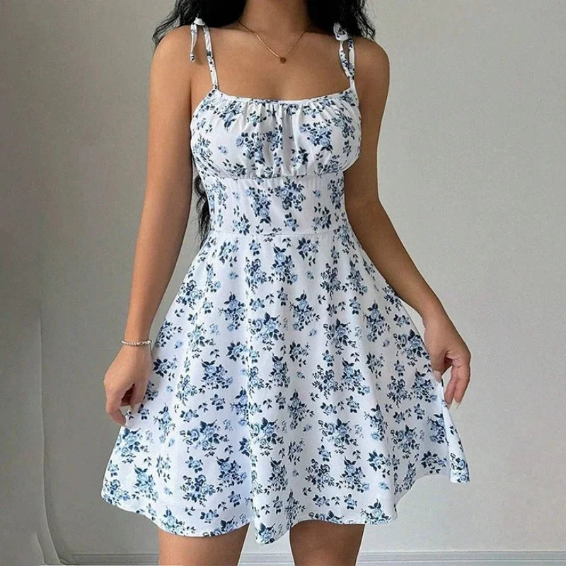 Women's Floral Spaghetti Strap Beach Short Summer Dress The Clothing Company Sydney