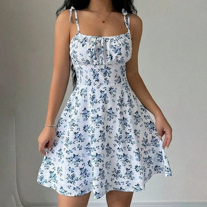 Women's Floral Spaghetti Strap Beach Short Summer Dress The Clothing Company Sydney
