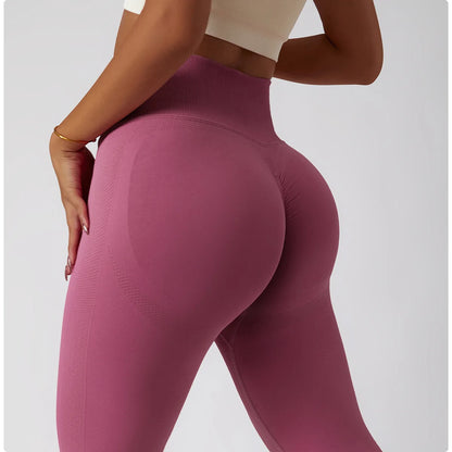 Women's Ribbed Seamless Yoga Pants High Waist Gym Leggings Sports Fitness Legging Running Tights - The Clothing Company Sydney