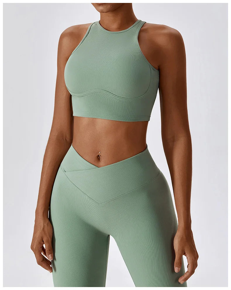 Women's Sport Bras Gym High Intensity  Running Yoga Beautiful Back Dry Bras Shockproof Rib Workout Bra Seamless Fitness Top The Clothing Company Sydney