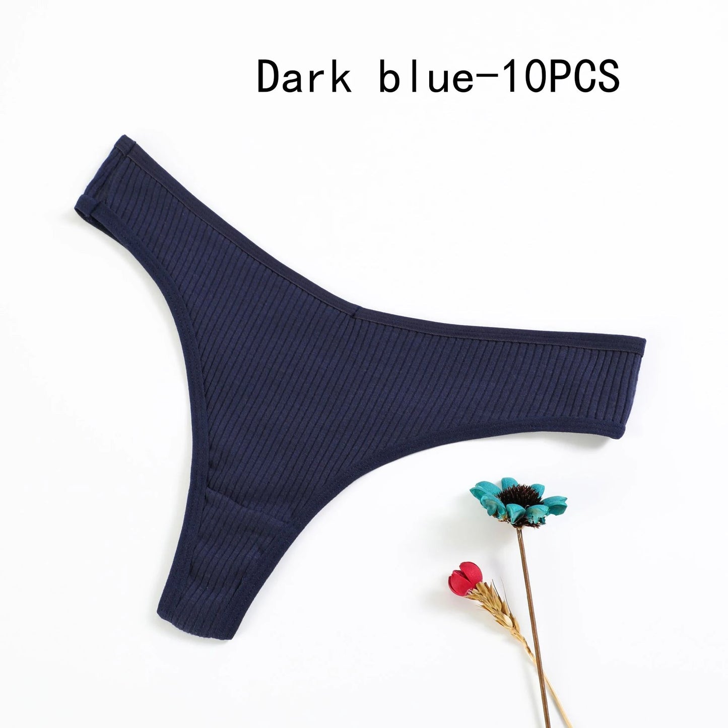 10 Piece Women's Panties Cotton Striped Underwear Sports Thongs Lingerie Soft Comfortable G-Strings Hot T-Backs The Clothing Company Sydney