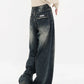 Women's Streetwear Retro High Waist Jeans Loose Wide Leg Denim Trousers Y2K Baggy Pants