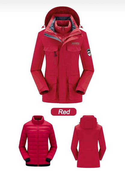 Ski Suit Snowboard Suits Women Windproof Waterproof Warm Thicken Snow Pants And Down Jacket Ski Clothes Set - The Clothing Company Sydney