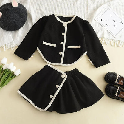 3 Piece Girls Clothes Spring Autumn New Girls Plaid Vest Dress Retro Outwear Coat Fashion Baby Party Outfits Set The Clothing Company Sydney