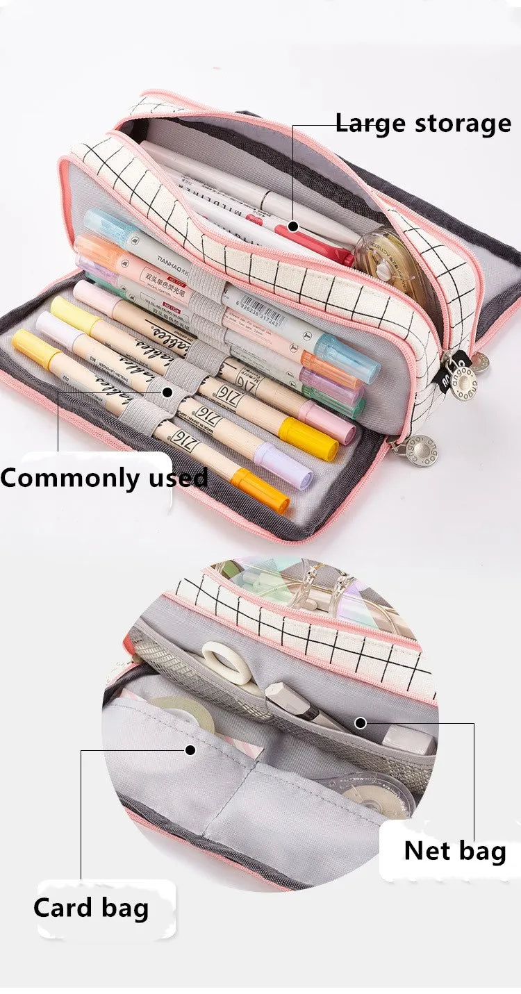 Large Capacity Pencil Case Cute Pencil Cases Student Pen Case Big School Supplies Stationery Pencil Bags Box Pencil Pouch The Clothing Company Sydney