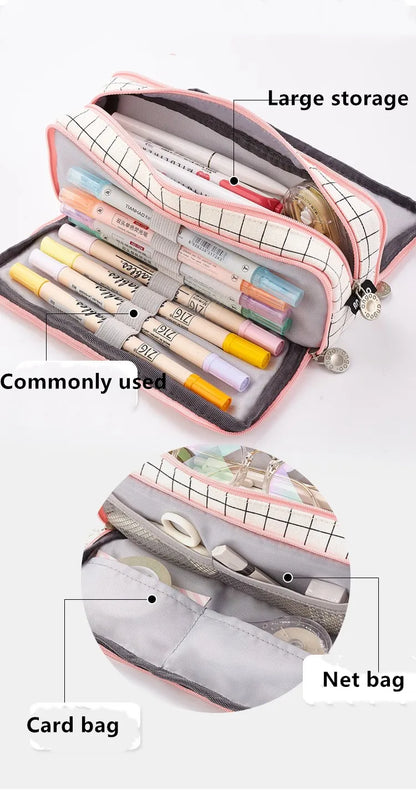 Large Capacity Pencil Case Cute Pencil Cases Student Pen Case Big School Supplies Stationery Pencil Bags Box Pencil Pouch The Clothing Company Sydney