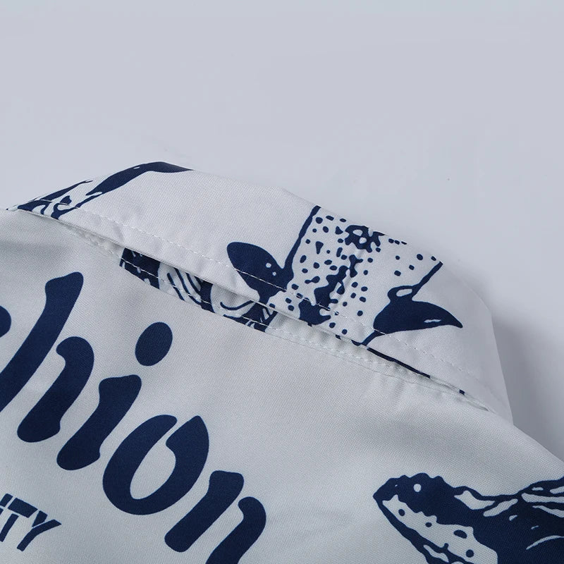 Men's Tropical Short Sleeve Printed Shirt  Unisex  Casual Tops - The Clothing Company Sydney