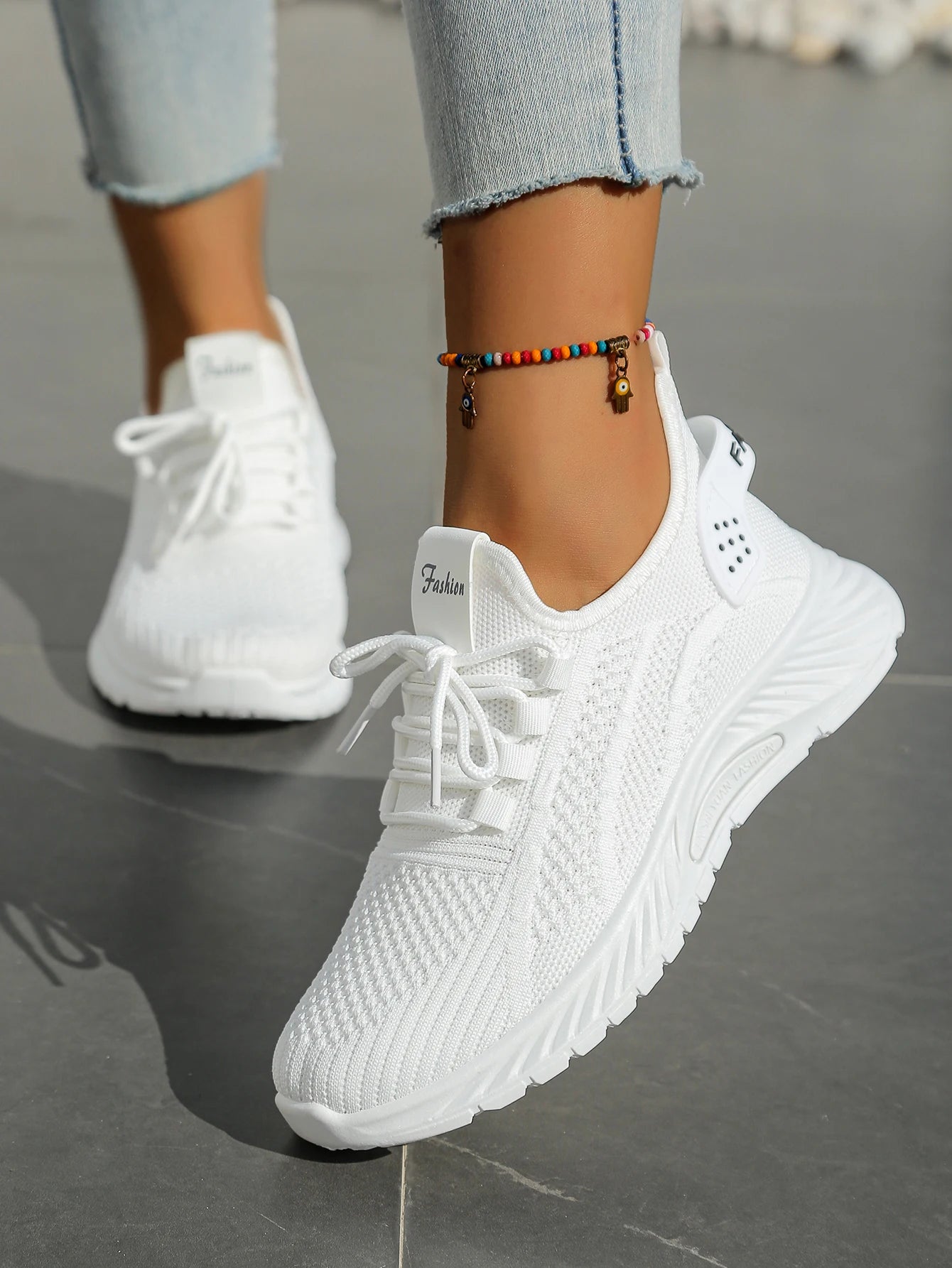 Women's Fall Casual Sneakers – Fly Weave, Lace-Up The Clothing Company Sydney