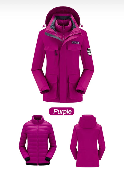 Ski Suit Snowboard Suits Women Windproof Waterproof Warm Thicken Snow Pants And Down Jacket Ski Clothes Set - The Clothing Company Sydney