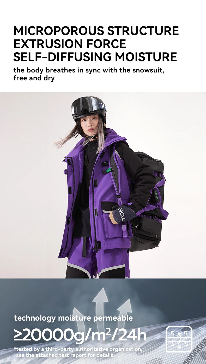 Men Women Ski Jacket Winter Warm Windproof Waterproof Ski Suit Outdoor Sports Snowboard - The Clothing Company Sydney