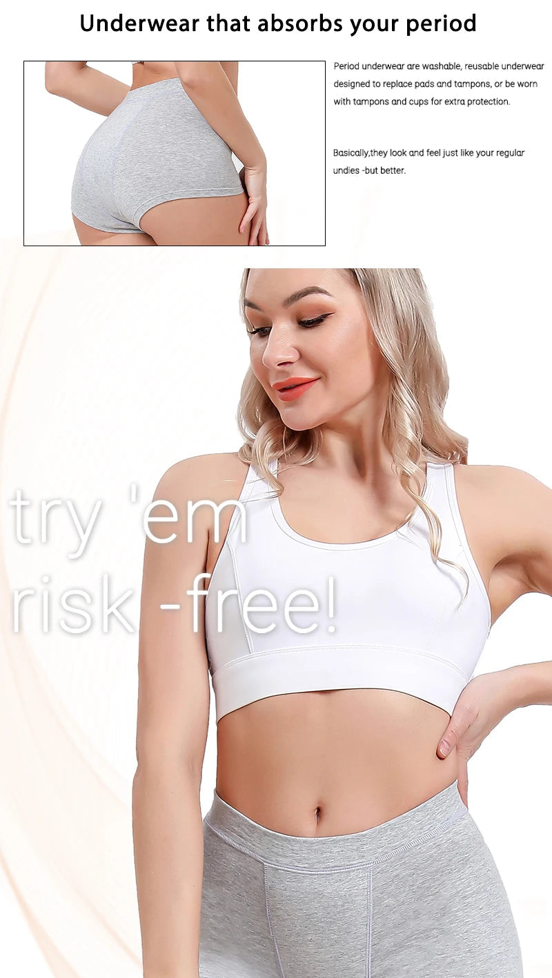 Menstrual Panties Flow Menstrual Boxer Shorts High Waist Period Panties Cotton Menstruation Underwear The Clothing Company Sydney