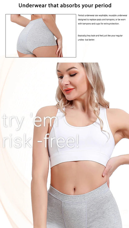 Menstrual Panties Flow Menstrual Boxer Shorts High Waist Period Panties Cotton Menstruation Underwear The Clothing Company Sydney