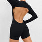 One Piece Women's Jumpsuit Long Sleeve Yoga Set Backless Bodysuit Fitness Quick-Dry Gym Clothing Workout Rompers Exercise Outfits - The Clothing Company Sydney