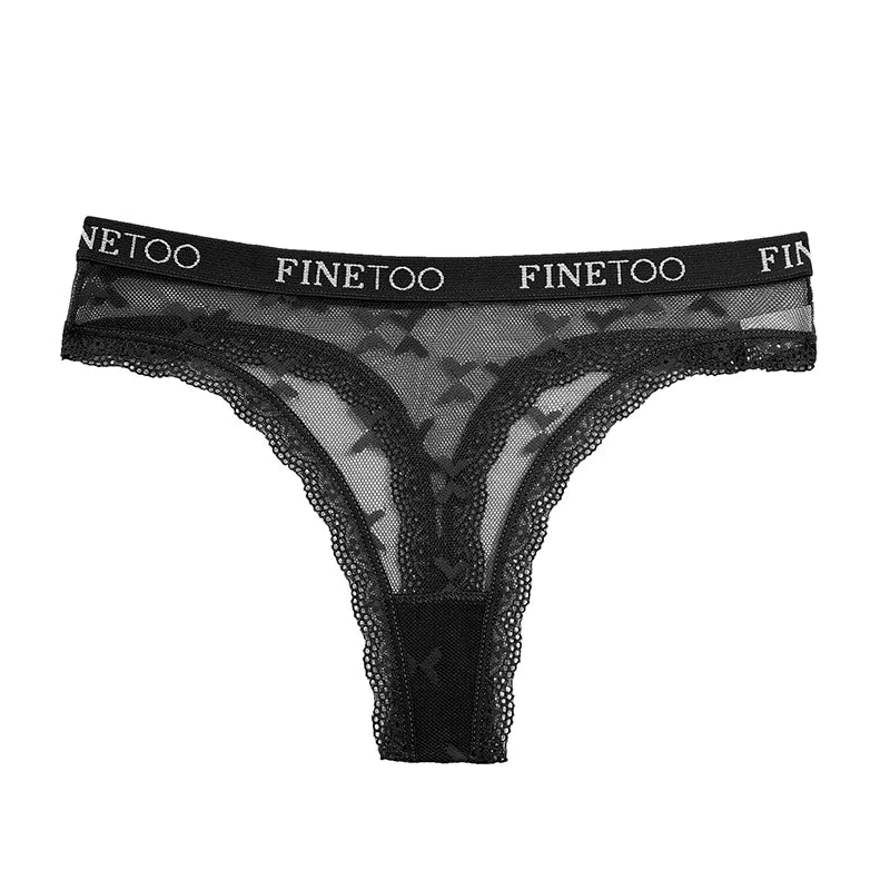 3 Pack Thong Lace Panties Thong Low Waist Underwear G String Underpants Lingerie Set - The Clothing Company Sydney