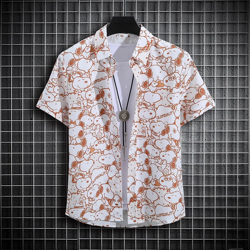 Men's Tropical Short Sleeve Printed Shirt  Unisex  Casual Tops - The Clothing Company Sydney