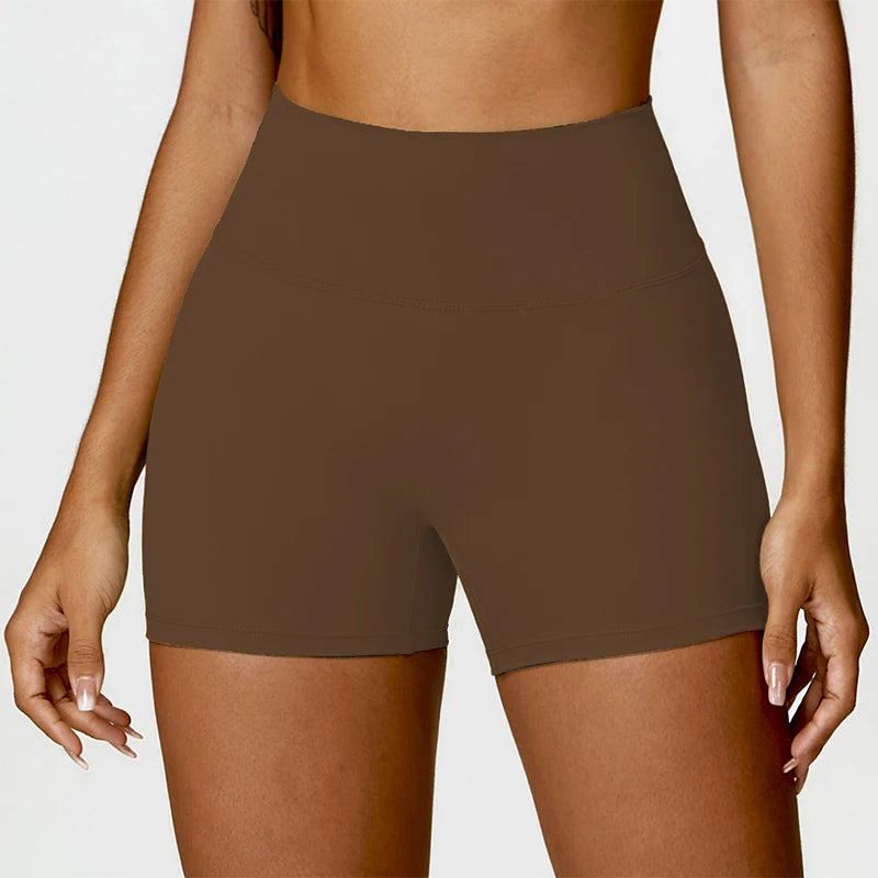 Women's Yoga Shorts Gym Leggings Cycling Slim Fit Workout Shorts High Waist Sports Shorts - The Clothing Company Sydney