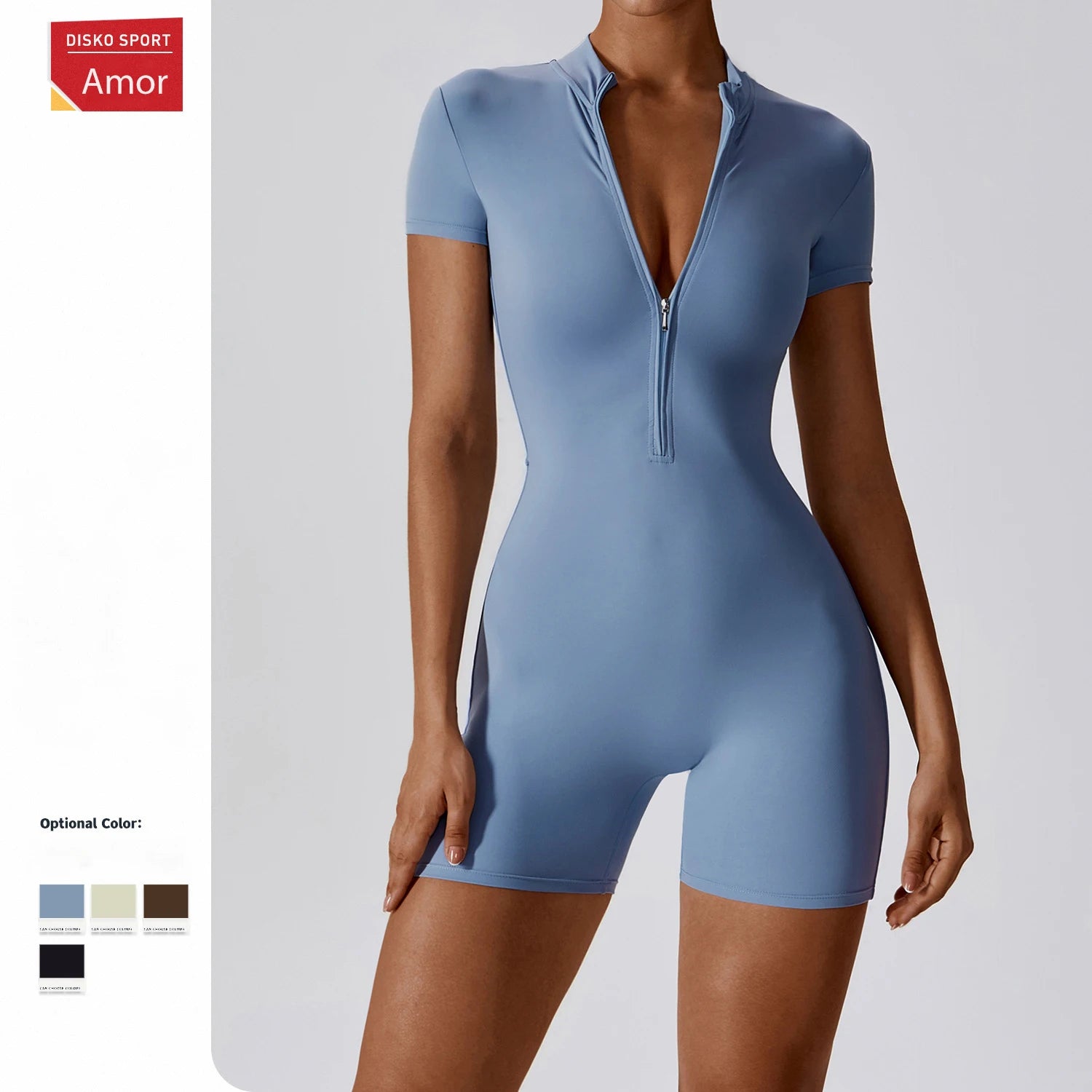 Women's One-piece Yoga Pants Short/Long-sleeved Warm ski Overalls Outerwear High Elastic Cycling Bodybuilding Bodysuit - The Clothing Company Sydney