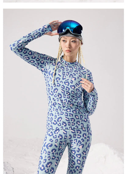 Womens 2 Piece Ultra Soft Winter Ski Quick Dry Base Layering Set Microfiber Fleece Thermal Underwear Plus Pants Set - The Clothing Company Sydney