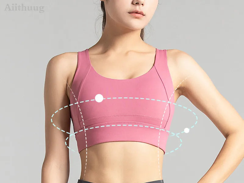 Sports Bra for Women Criss-Cross Back Padded Sports Yoga Bra with Removable Cups Gym Bra Top The Clothing Company Sydney