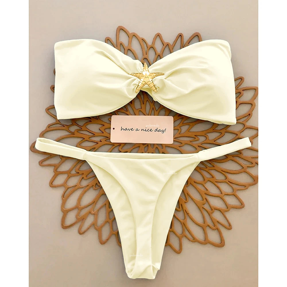 2 Piece Push Up Bikinis Swimsuit Swimwear Micro Bikini Set Swimming Suit Beachwear Bandeau Brazilian Set The Clothing Company Sydney