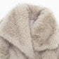 Women's Fashion Cropped Faux Fur Jacket Coat Long Sleeve Front Snap-button Outerwear Chic Lapel Collar Thick Coat The Clothing Company Sydney