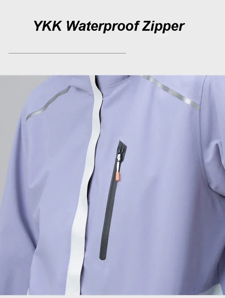 Women's Ski Suit Winter Waterproof Warm Hooded Windproof Raincoat Snow Pants Outdoor Snowboard Wear Set Skiing Overalls - The Clothing Company Sydney