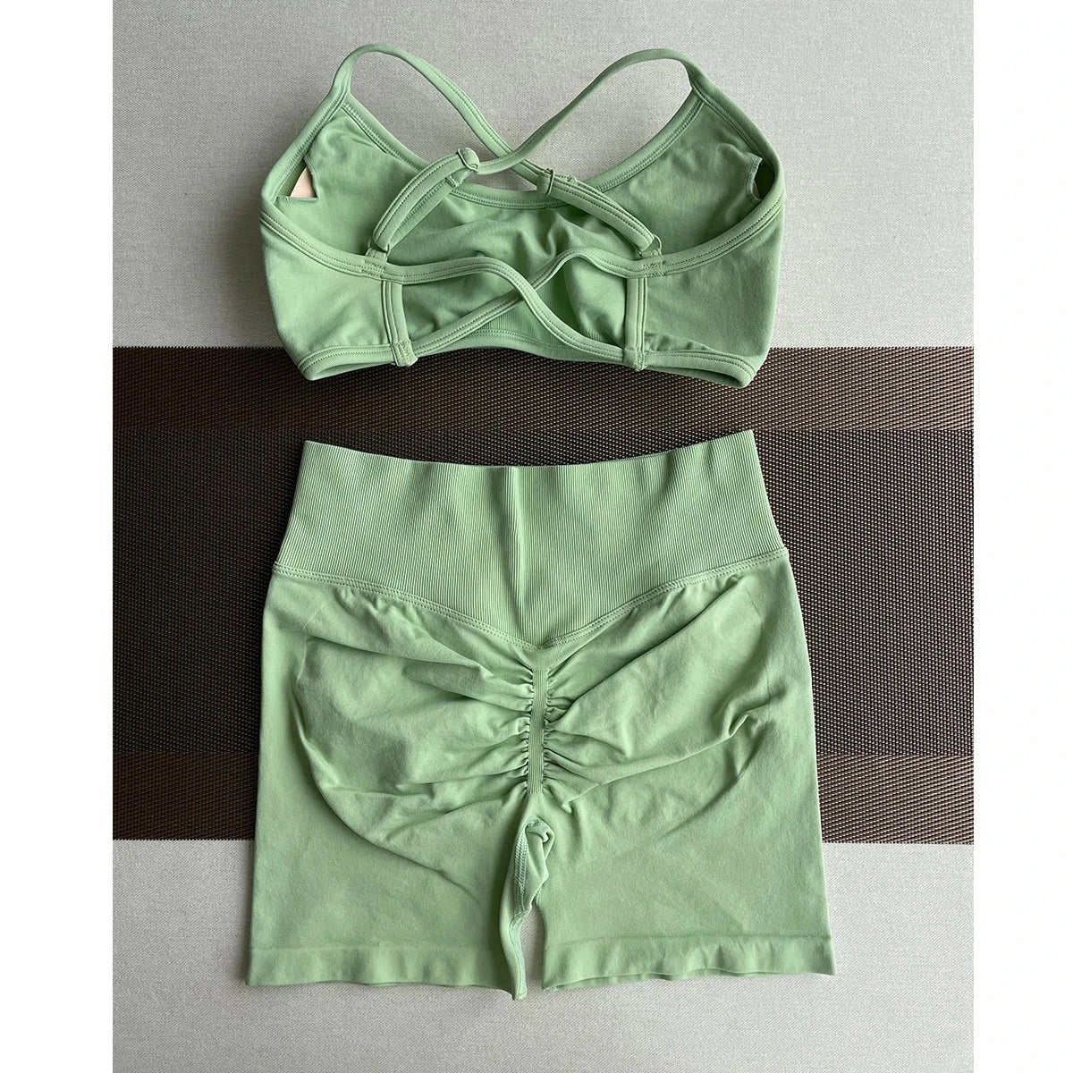 Solid Seamless Half Pants Women Soft  Fitness Outfits Yoga Gym Running Bike Wear Bicycle Skorts The Clothing Company Sydney