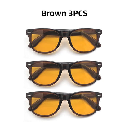 Night Vision Blue Light Blocking Glasses Men Square Computer Eye Protection Eyeglasses Gaming Women Orange Eyewear The Clothing Company Sydney