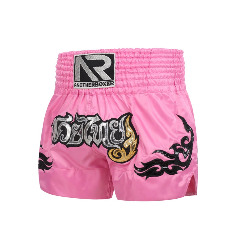 Unisex Slim-Cut Muay Thai & MMA Boxing Fight Shorts – Patchwork Martial Arts Trunks The Clothing Company Sydney