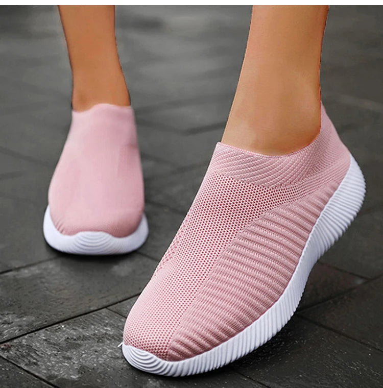 Fashion Casual Shoes Comfortable Soft Sneakers Women Slip On Sock Shoes For Women Ladies Flat Shoes The Clothing Company Sydney