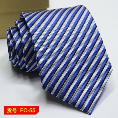 Men's Jacquard Ties – 7-8cm Floral & Solid Neckties The Clothing Company Sydney