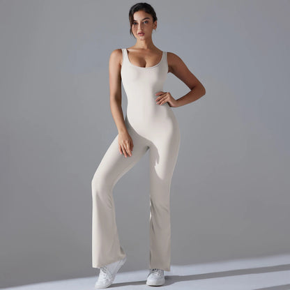 V Back Jumpsuit Gym Set Women Training Yoga Suit Sportswear Sports Fitness Rompers Stretch Workout Bodysuits The Clothing Company Sydney