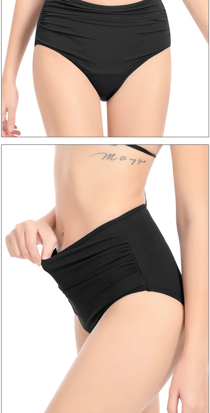 4-Layer Leak Proof Period Swimwear Bikini Bottoms Absorbent Beachwear Panties Plus Size Menstrual Swimsuit - The Clothing Company Sydney