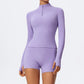 2 Piece Sports Suit Women Half Zipper Long Sleeves Slim Yoga Set Flared Activewear Gym Workout Sportswear The Clothing Company Sydney