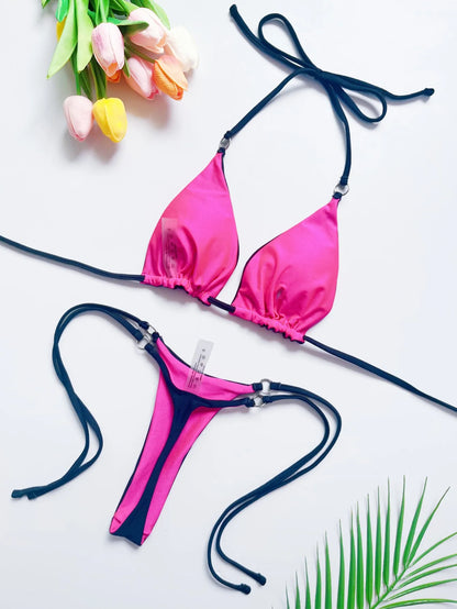 Bandage Bikini Set Women's Swimsuit Two-piece Triangle Swimwear Bathing Suit The Clothing Company Sydney