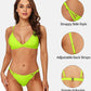 Women's V Neck Triangle Bikini Swimwear High Cut String Bathing Suit Two Piece Swimsuit The Clothing Company Sydney